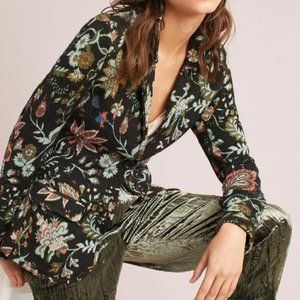 Anthro AldoMartin Floral Intarsia Knit Blazer